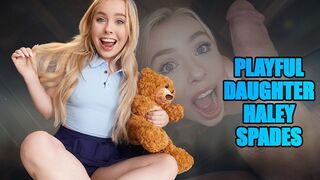 Petite Stepdaughter Haley Spades Gets Her Pussy Covered In Cum After Taboo Hardcore Fuck - DadCrush
