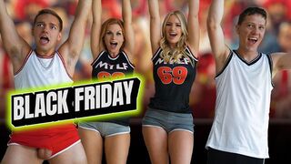 Their Team Won! They Celebrated With a Hardcore Taboo Foursome With Their Big-Titted Stepmoms