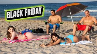 No Guys Allowed on Vacation, Their Stepdads Will Take Care of Them ~ Free Scene