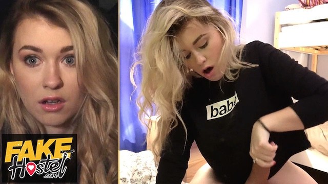 Fake Hostel - Pretty young backpacker with tight pink pussy FUCKS like she means it