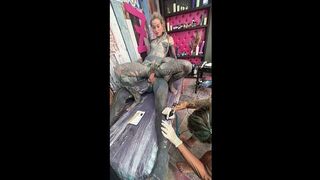 Tattoo and Piercing Breast Tattoo & Hot Anal Fuck Session