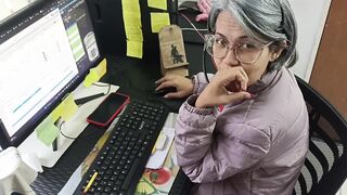 Do you like it when I suck your cock while I work?