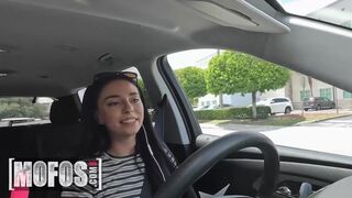MOFOS - Naughty Uber Driver Gianna Ivy Gets Distracted By Her Handsome Passenger JMac