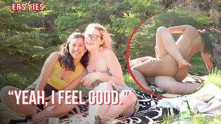 Ersties - Hanna & Jin Find a Spot in the Woods to Have Lesbian Sex