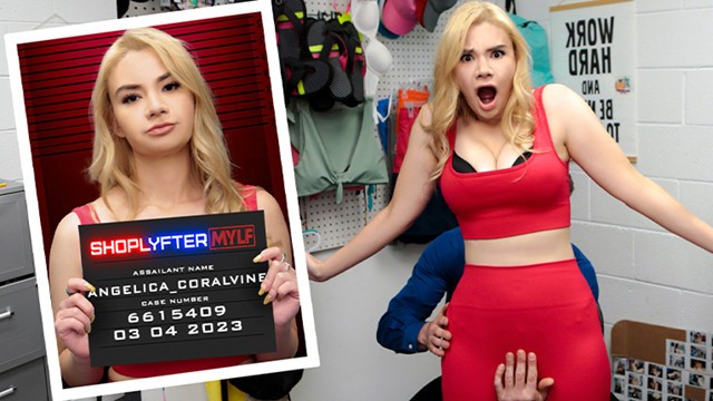 Shoplifter MILF Angelica Coralvine Avoids Arrest by Gagging on Cop's Cock - Pervz
