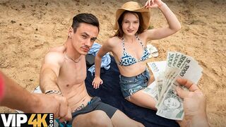 VIP4K. Anal sex by the lake after picking up a girl