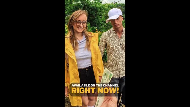 Crazy girl hiker fucks in the forest