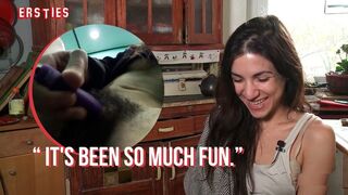 Ersties - Magena Plays With Her Hairy Pussy Inside an Elevator