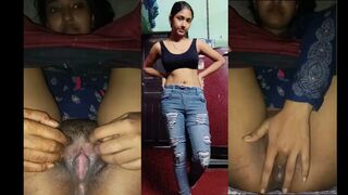 18+ Cute Indian Girl Fingering Wet Hairy Pusssy Desi Village Teen