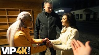 SWAP4K. Swap wives ended up as hot threesome with a big cock