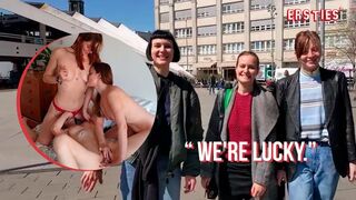 Ersties - Three Hot Models Walk Around Berlin Before Having Lesbian Sex