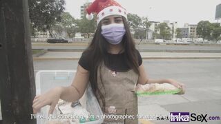 On the eve of Christmas, Latina streetwalker gets her piece of meat