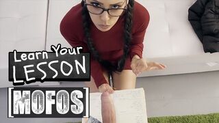 MOFOS - Andreina DeLuxe Needs To Study For Her Exams, Ends Up Having Jordi Studying Her Tits And Ass