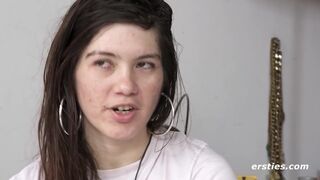 Ersties - Julia W Inserts a Butt Plug Before She Fingers Herself