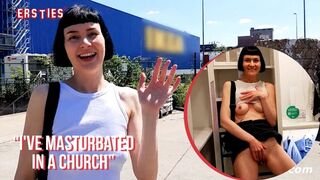 Ersties - Sexy Delfine Does Naughty Things Inside the Store