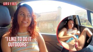 Ersties - Serina from California Masturbates In Her Car