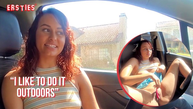 Ersties - Serina from California Masturbates In Her Car
