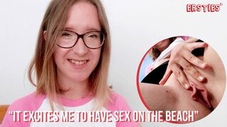Ersties - Amelia Is Excited To Masturbate on the Beach