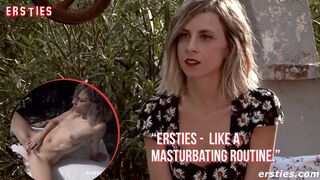 Ersties - Petite Cintia Strokes Her Clit Outdoors
