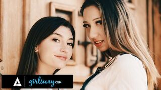 GIRLSWAY - Horny Flower Shop Owner Wants To Finger Her Crush's Pussy So Badly