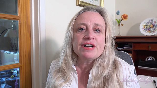 Aunt Judy's - Your Horny Mature Boss Andrea Ann Sucks Your Cock at the Office