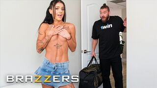 BRAZZERS - housesitter Ryan Reid naughty fantasy comes true getting pounded by Xander Corvus