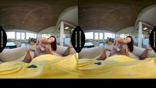 BRAZZERS - Delivery Girl Alexis Tae Tries On Lingerie & Rides Hard Until Her Ass Gets Covered In Cum