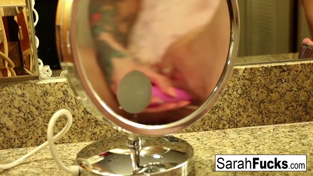 Sarah Jessie orders room service for an Orgasm