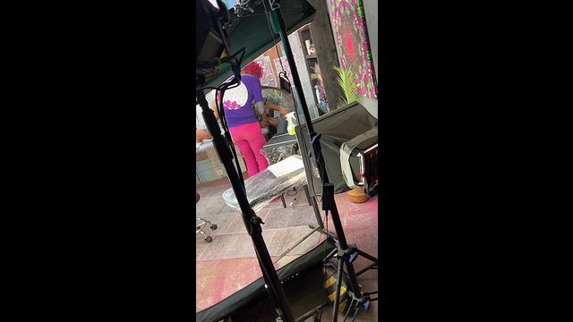 Tattoo Shop BTS - Pussy Licking & Blowjob During Leg Tattoo Session