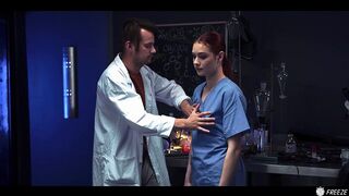 18 Yo Teen Matty Mila Perez Pranked by Her Boss - Coworker Babe Frozen In Time