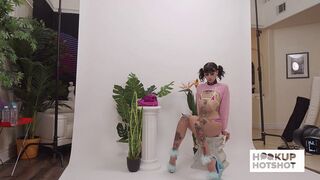 BTS - CC Doll Flaunts Her Slim, Tatted Figure With Confidence!