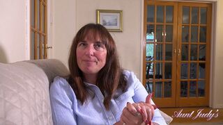 Aunt Judy's - Your Busty Landlady Ruby Cattrall Sucks Your Cock