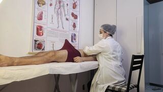 Patient Can't Handle It and Becomes Stiff in Front of the Nurse During the Exam