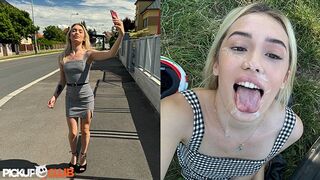 PickUpClub - Hot Blonde Insta Chick Rika Goes on Outdoor Scooter Adventure