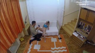 Behind The Scenes Of Slender Zazie Skymm very satisfied getting drilled