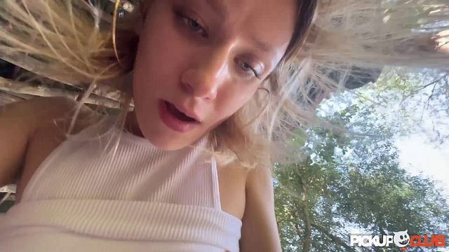 PickupClub - Blonde Slut Lilly Blossom Goes on a Wild Bike Ride of her Life!
