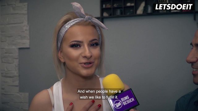 Two Busty Tattooed Blondes Compete for His Attention... He Picks the One With the Biggest Fucking Rack