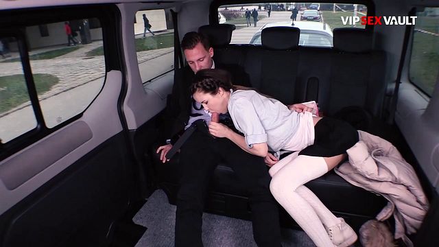 Cowgirl in a Moving Van, Her Thigh Highs Wrapped Around Him