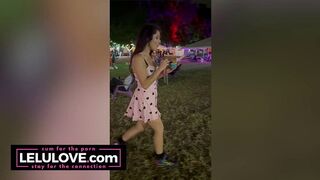 Lelu Love in tiny bikini and high heels, see-through body suit, jean shorts, dancing all over