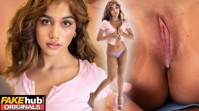 Very pretty teen takes a creampie from an older man