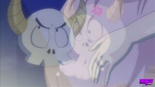 HENTAI PROS - Akitoshi Works Overtime To Knock Up His Stepsis Hitami And The Jealous Shinigami Mina