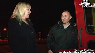 Blonde German milf picked up on the street for sex