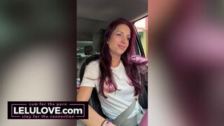 Lelu Love fingers her creamy pussy, singing and lip syncing, naked dancing, public pajama party