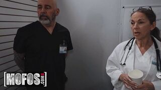 MOFOS - Sexy Nurse Chloe Copper Takes Control And Milks Her Patient Exactly On Schedule