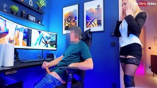 Hot German MILF Daynia catches guy watching her porn and fucks him hard - MyDirtyHobby