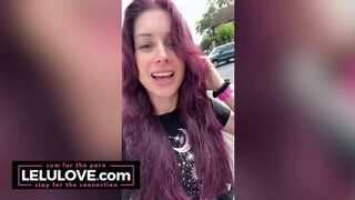 Lelu Love gets new fairy hair, closeup pussy fingering and puckering, public spinning