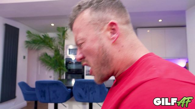 GilfAf- Busty British GILF Lady Lesley Takes Stepson's Big Dick