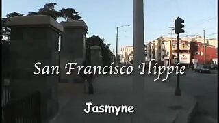Scary hairy vintage pretty hippie gets off Jasmyne