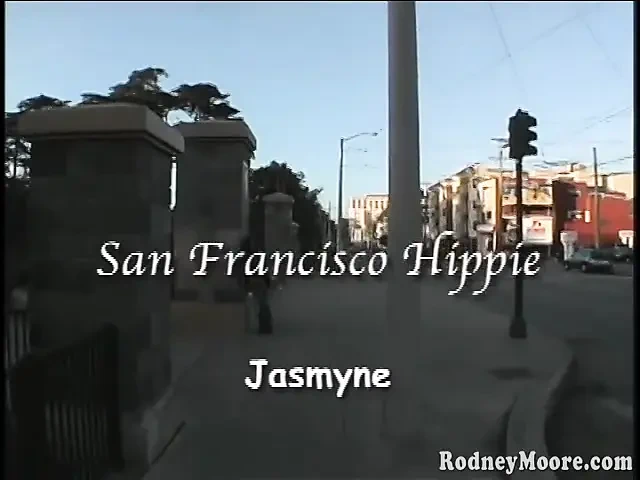 Scary hairy vintage pretty hippie gets off Jasmyne