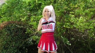 Petite Blonde Cheerleader Kiara Cole Loves Every Inch
